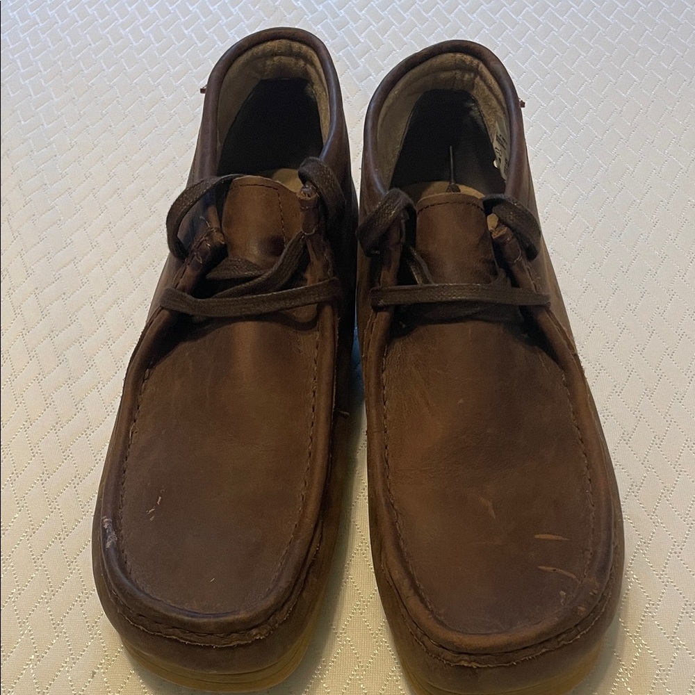 Clarks- Men's Brown Leather Shoes